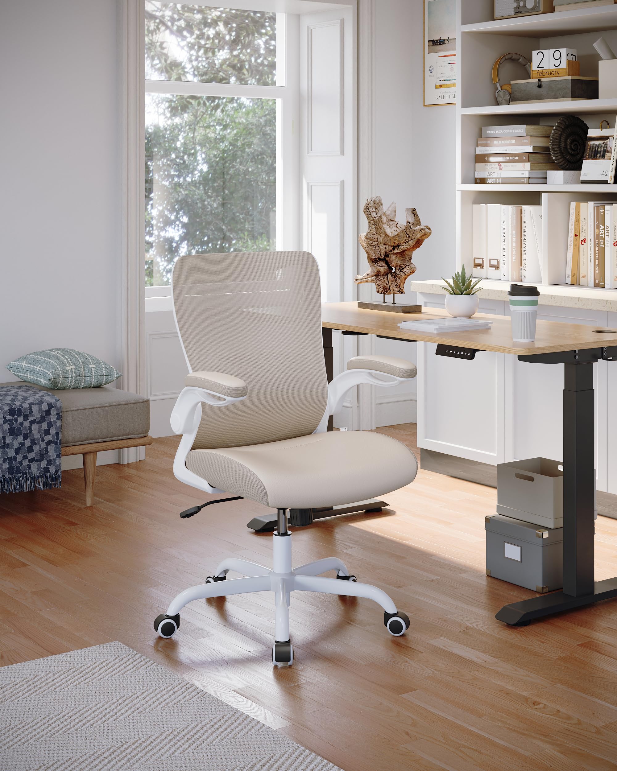 Amazon.com: MUXX.STIL Office Chair, PU Leather Ergonomic Desk
